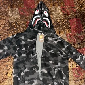 Gray camo Bape hoodie